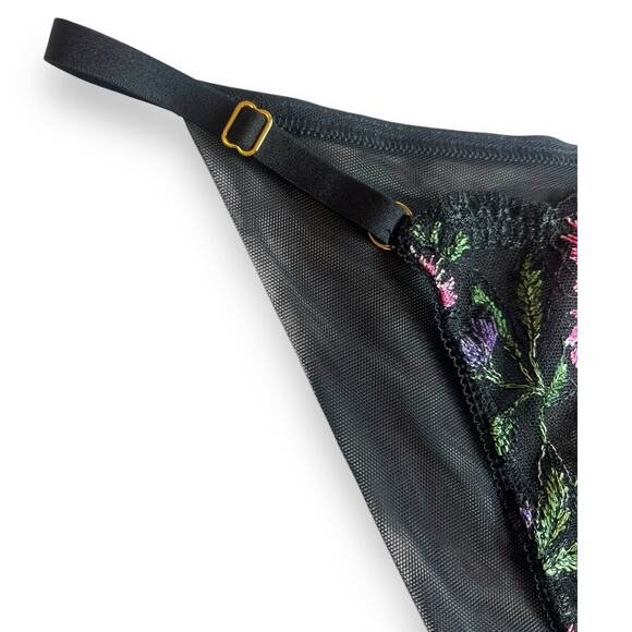 Victoria's Secret Very Sexy Embroidered Adjustable String Cheeky Panty Size XL - Picture 7 of 11